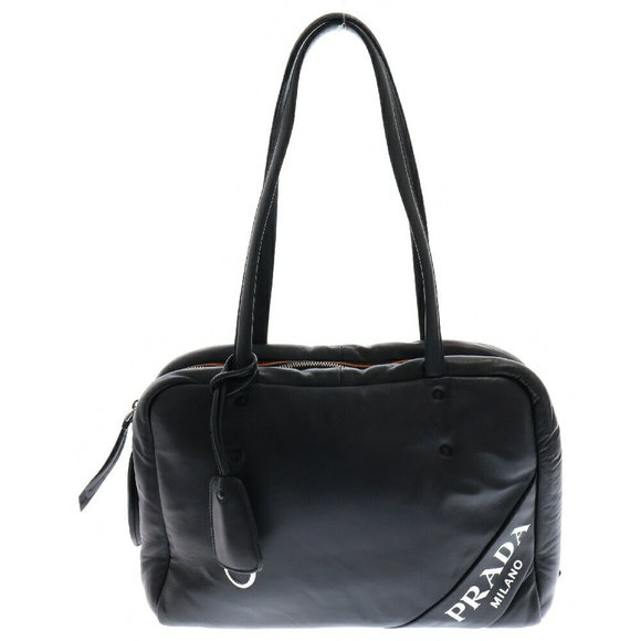 Prada Quilted Nappa Leather Shoulder Bag Black - Picture 1 of 5